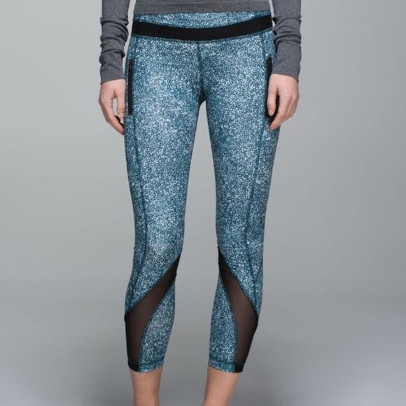 Lululemon Pebble Print Alberta Lake Full On Luxtreme Inspire Tight II 6 - Picture 1 of 11